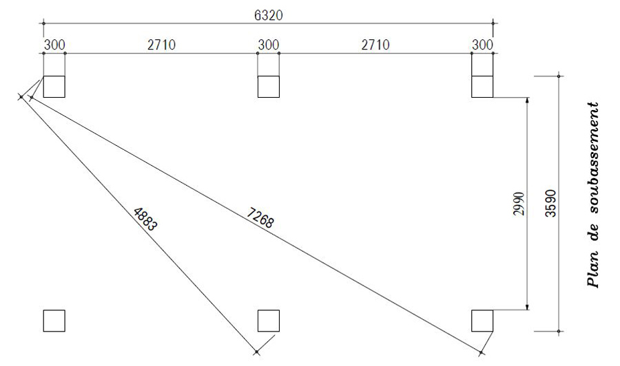 Plan de soubassement